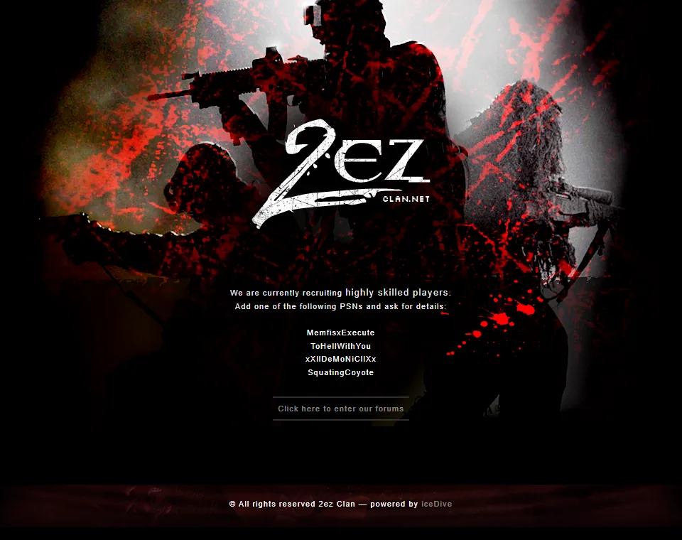 The splash page, November 2010